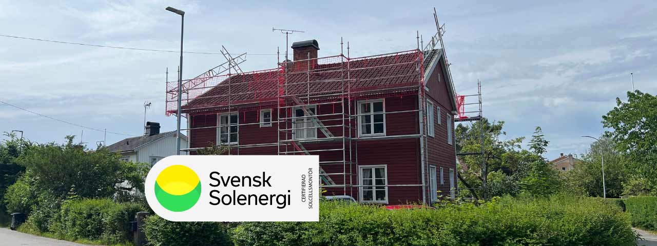 Certifierad montör vid solcellsinstallation