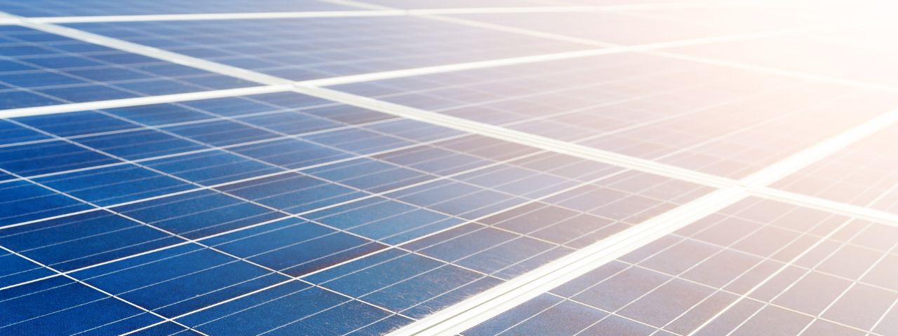 Närbild solpanel