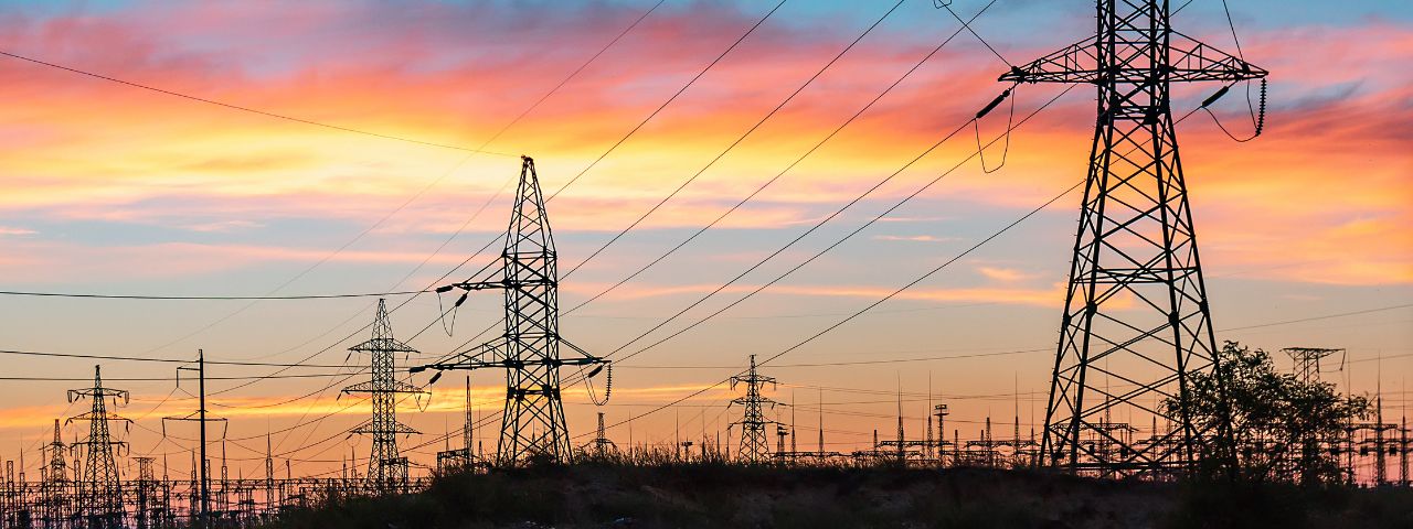 Bild på elnät